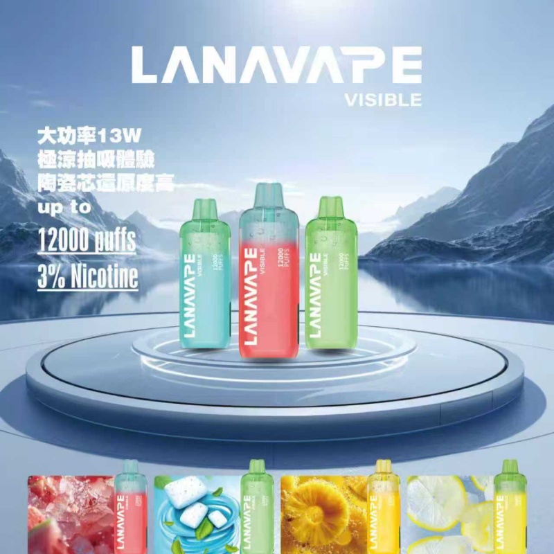 LANA 12000口拋棄式電子煙推薦｜大容量續航・多口味選擇・高人氣款
